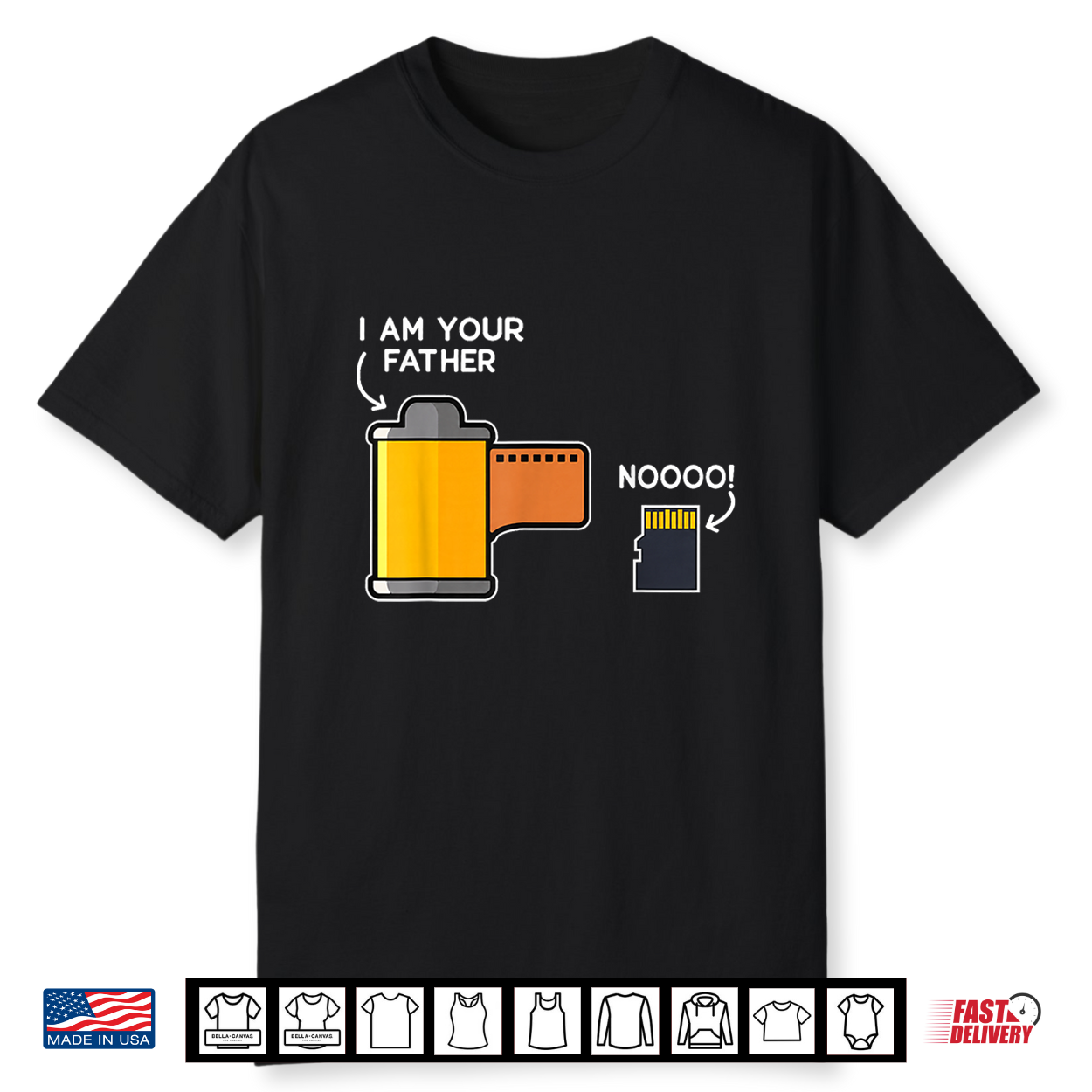 I Am Your Father Noooo Vintage Film Roll Memory Card Meme Shirt I Am Your Father Noooo Vintage Film Roll Memory Card Meme Shirt
