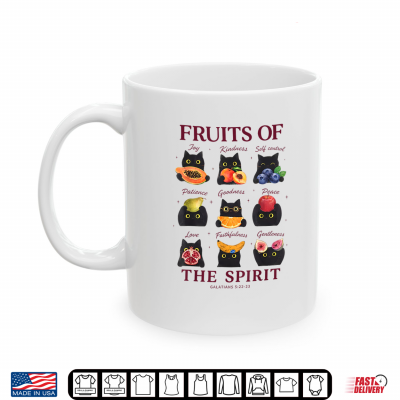 Fruits Of The Spirit Cute Black Cats Bible Verse Shirt 3 Mug Fruits of The Spirit Cute Black Cats Bible Verse Shirt