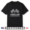 Motorsport Checkered Flag Finish Motor Line Racing Graphic Shirt