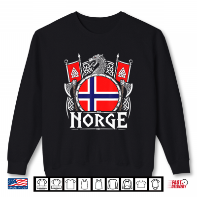 Sweatshirt Norge Norwegian Flag Norway Shirt