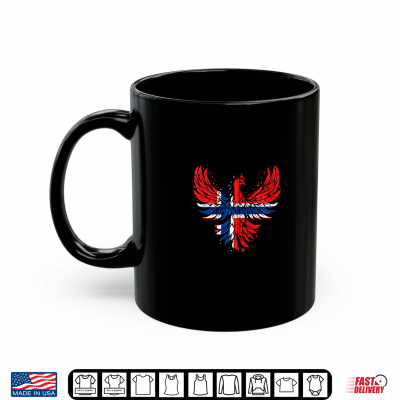 Mug Norway Flag Phoenix Heart Norwegian Pride Roots Shirt