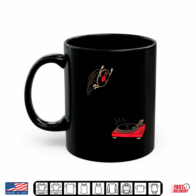 Record Flop Funny Retro Vinyl Jumping Onto A Turntable Shirt 3 Mug Record Flop Funny Retro Vinyl Jumping onto A Turntable Shirt