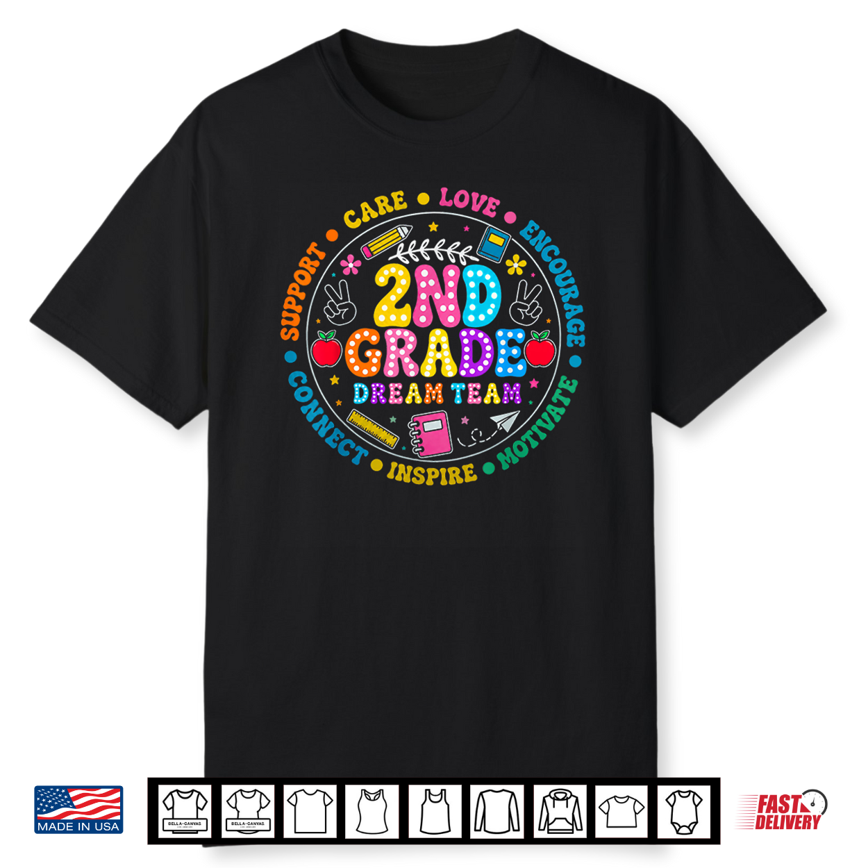 Second Grade Dream Team Back To School Teacher Kid Shirt Second Grade Dream Team Back To School Teacher Kid Shirt