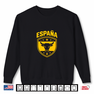 Sweatshirt Spain Shirt with Spanish Flag Outfit Shirt