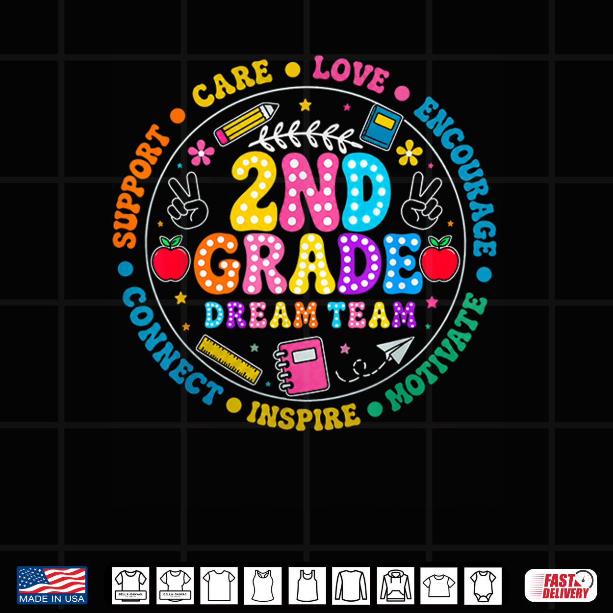 Second Grade Dream Team Back To School Teacher Kid Shirt Second Grade Dream Team Back To School Teacher Kid Shirt