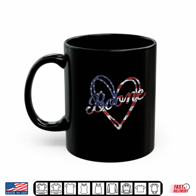 Mug Boone Heart American Flag Distressed Vintage Patriotic Shirt