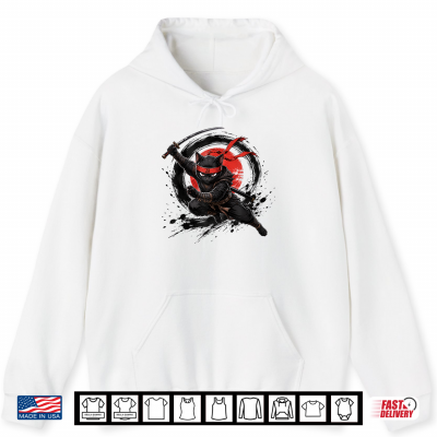 Black Ninja Cat Warrior Japanese Ink Katana Graphic Shirt 1 Hoodie Black Ninja Cat Warrior Japanese Ink Katana Graphic Shirt