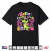 Hello Fourth Grade 67 T Rex Pink Leopard First Day Of School Shirt