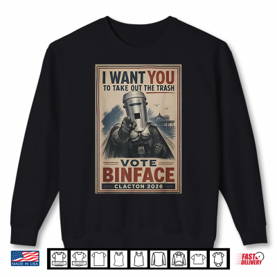 Sweatshirt Retro I Want You to Take Out The Trash Vote Binface 2026 Shirt