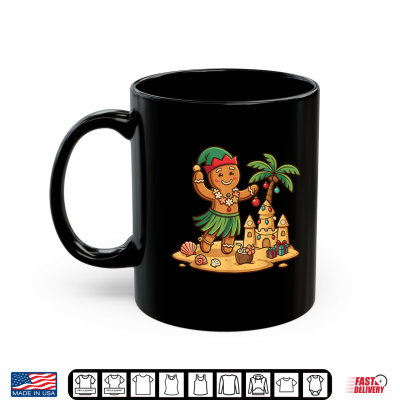 Mug Christmas in July Gingerbread Man Tropical Beach Shirt