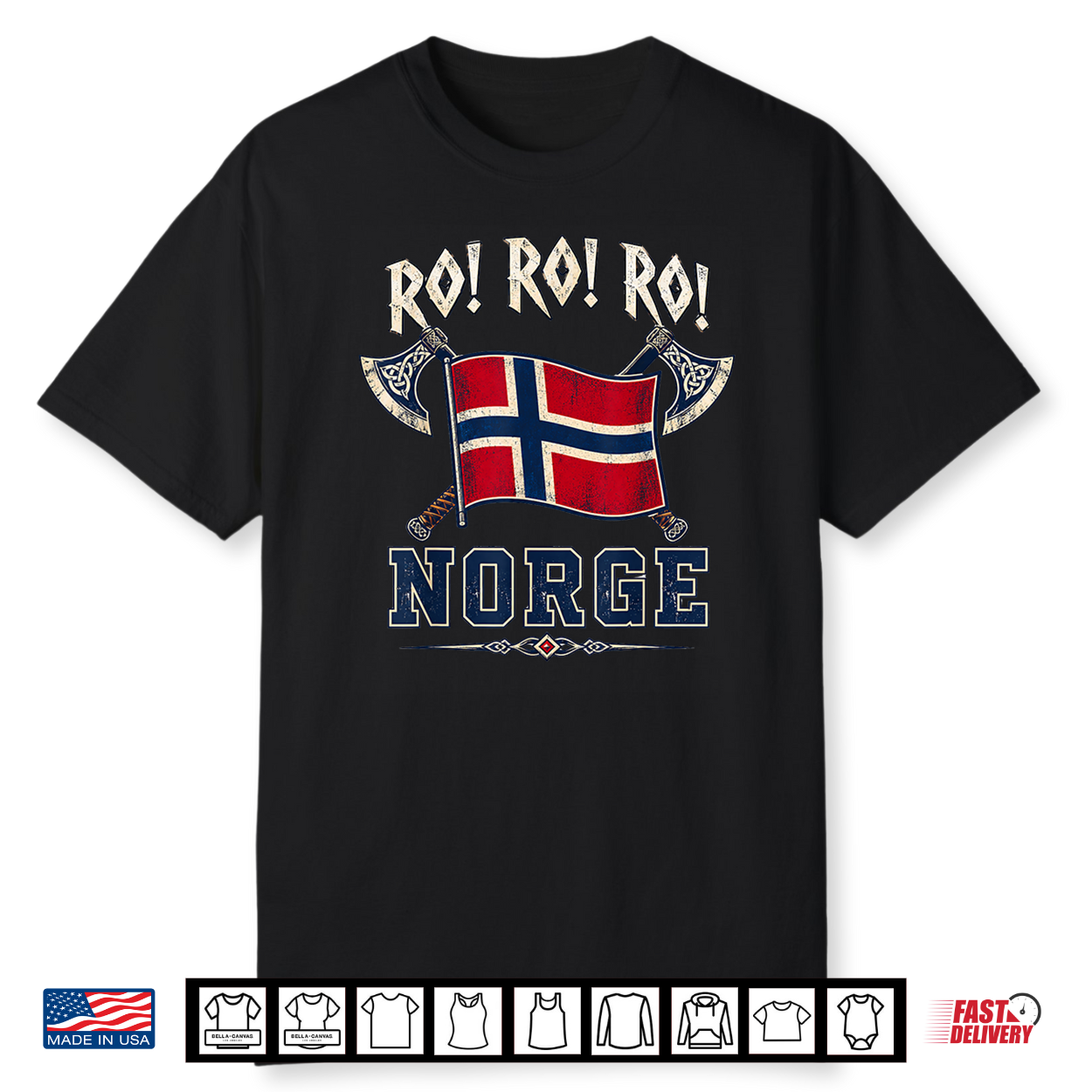 Ro Ro Norwegian Viking Ship Norge Flag Shirt Ro Ro Norwegian Viking Ship Norge Flag Shirt