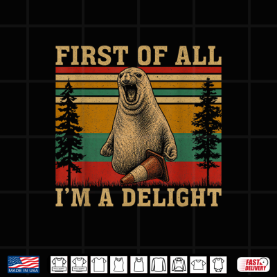 Design Neil The Seal First of All Im A Delight Neil with It Shirt