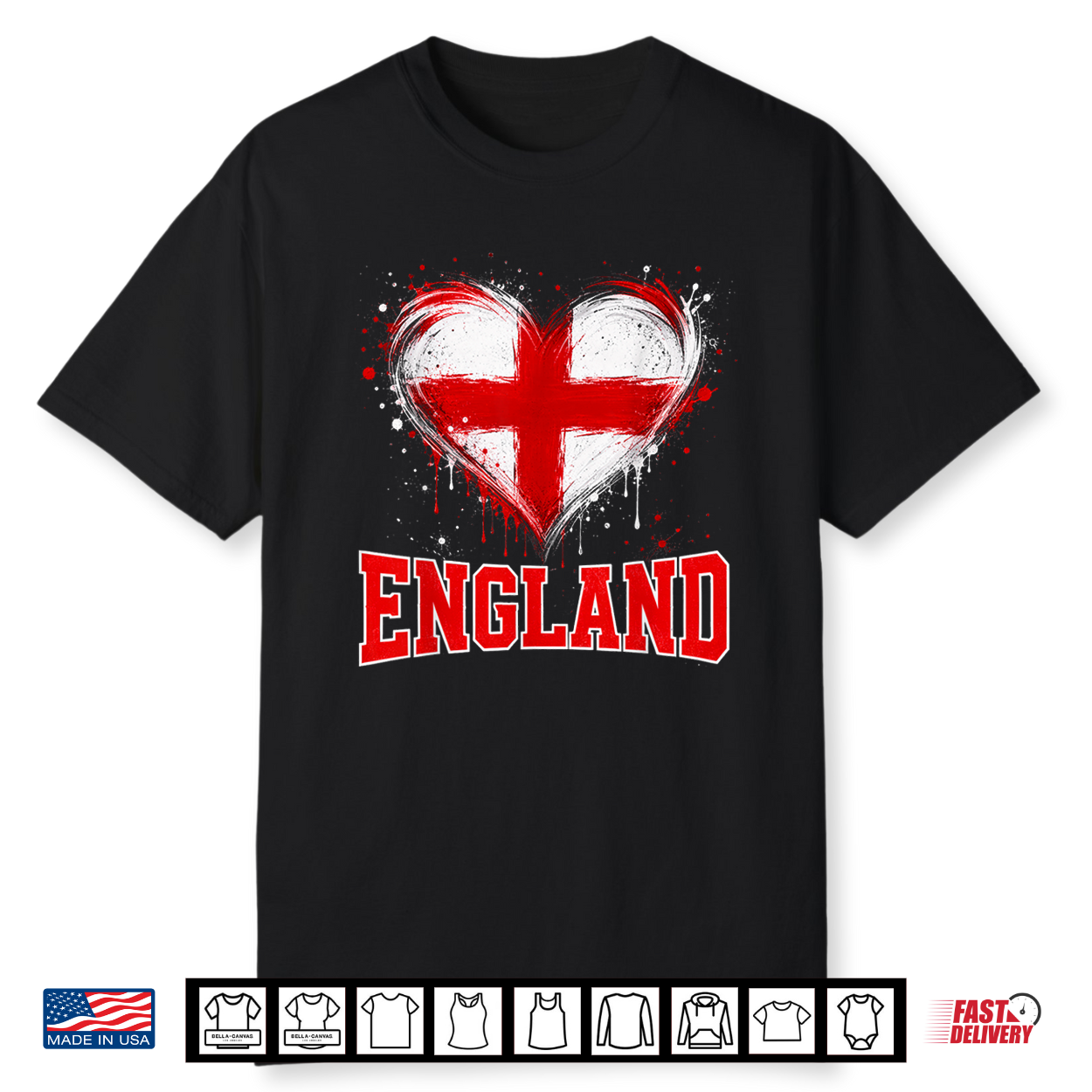 England Heart Shirt England Heart Shirt