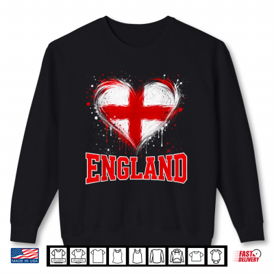 England Heart Shirt 2 Sweatshirt England Heart Shirt