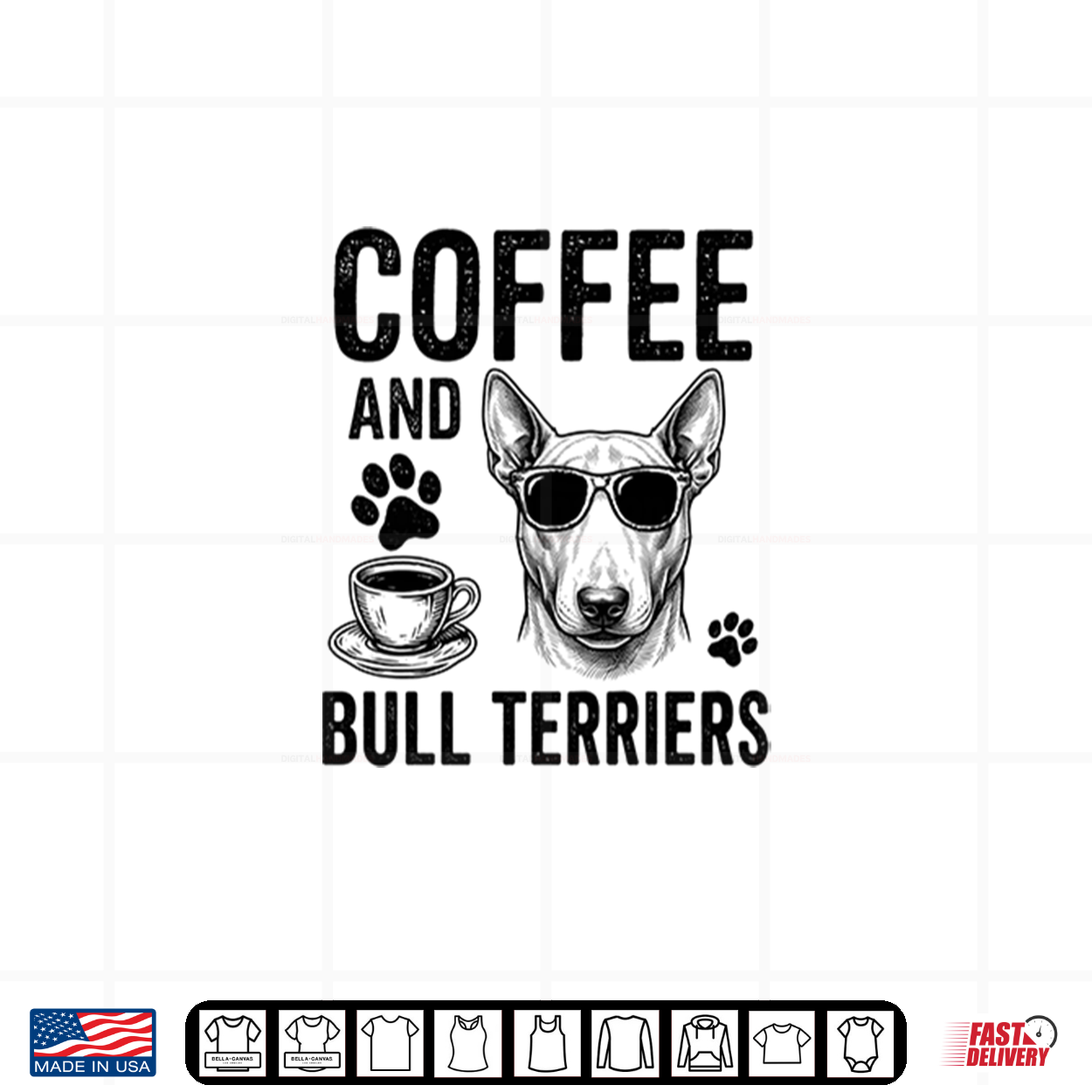 Coffee And Bull Terriers Funny Bull Terrier Shirt Coffee And Bull Terriers Funny Bull Terrier Shirt