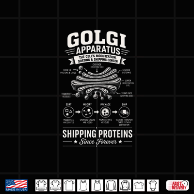 Design Golgi Apparatus Cell Biology Science Protein Sorting Shirt