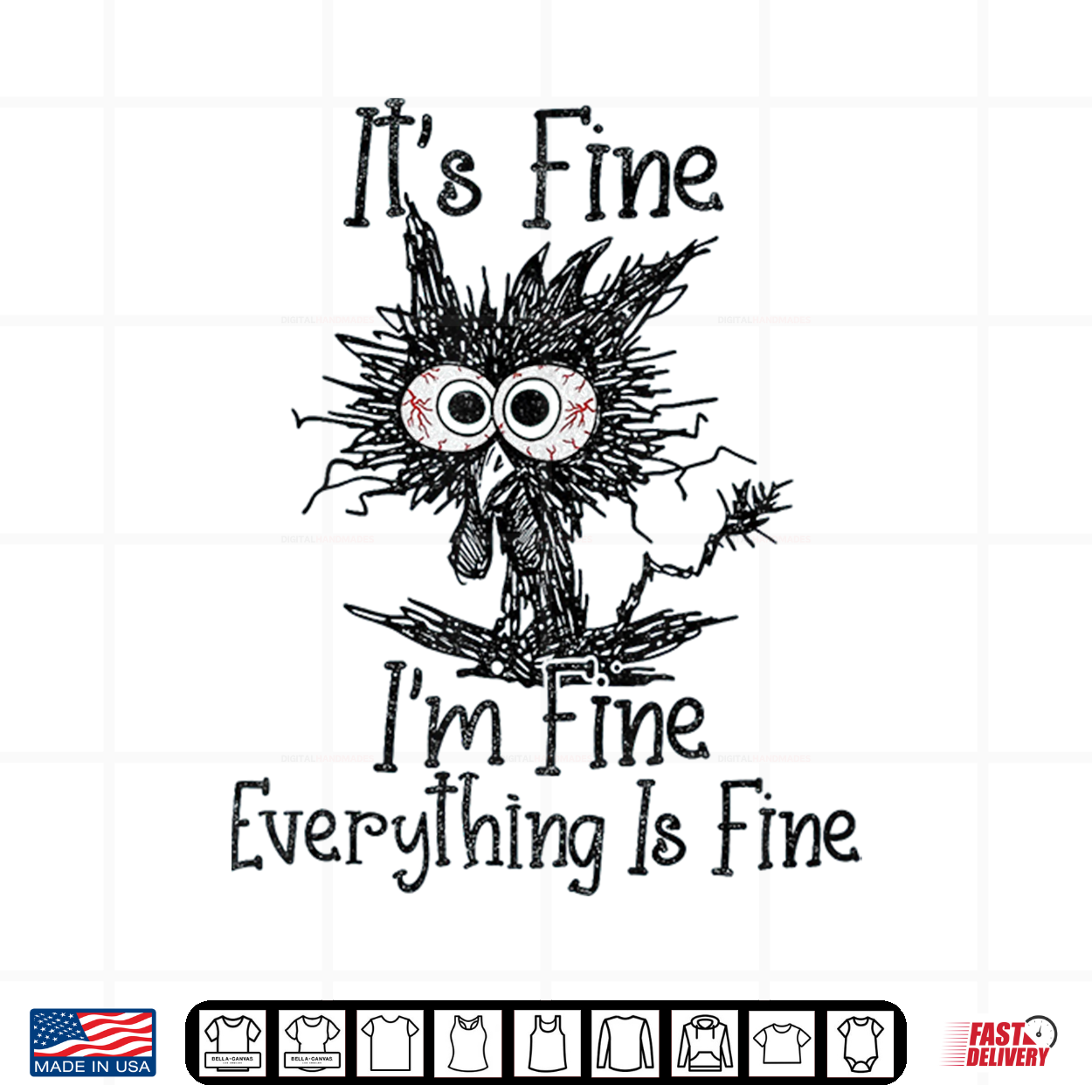 It’S Fine I’M Fine Everything Is Fine Funny Rooster Meme Shirt It’S Fine I’M Fine Everything Is Fine Funny Rooster Meme Shirt