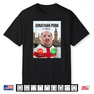 John Pork Is Calling Brainrot Meme England Flag Uk Teen Boy Shirt