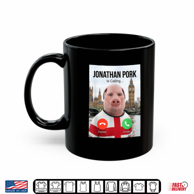 Mug John Pork is Calling Brainrot Meme England Flag UK Teen Boy Shirt