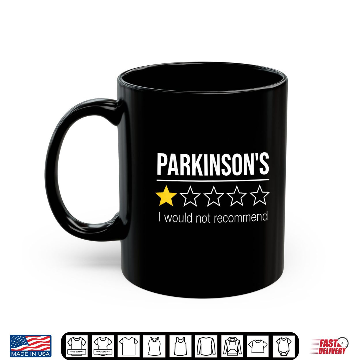 Parkinsons One Star I Would Not Recommend Funny 2027 Designs Shirt Parkinsons One Star I Would Not Recommend Funny 2027 Designs Shirt