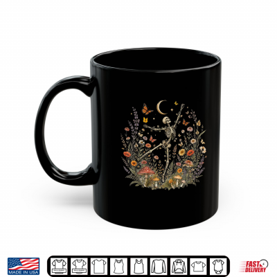 Skeleton Dancing Arabesque Wildflower Botanical Cottagecore Shirt 2 Mug Skeleton Dancing Arabesque Wildflower Botanical Cottagecore Shirt