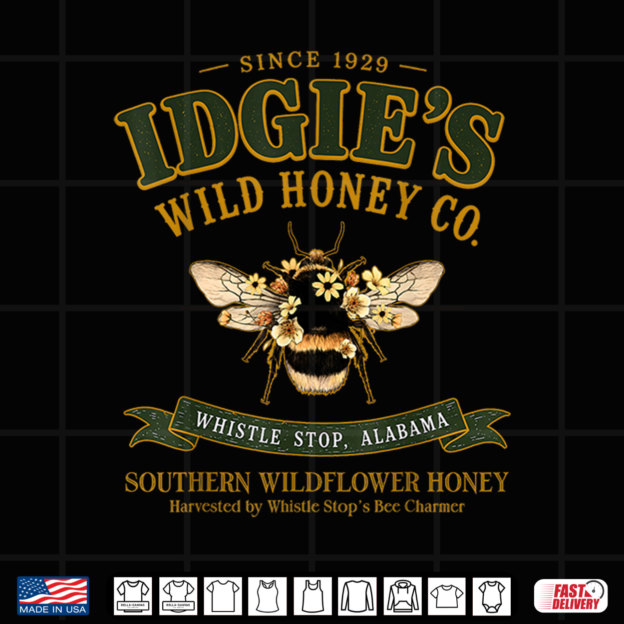 Idgie’S Wild Honey Co Southern Whistle Stop Café Graphic Shirt Idgie’S Wild Honey Co Southern Whistle Stop Café Graphic Shirt