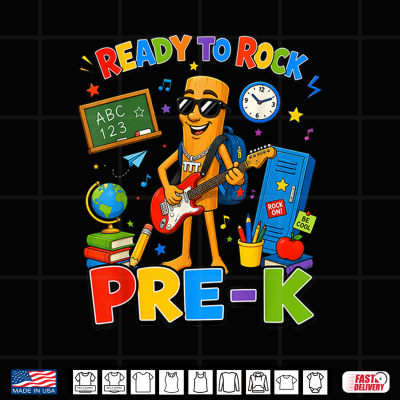 Design Ready Rock Pre K Tung Sahur Kids Triple T Sahur School Meme Shirt