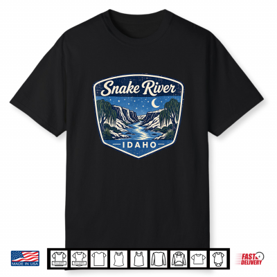 Snake River Idaho River Nature Landscape Outdoor Adventure Shirt