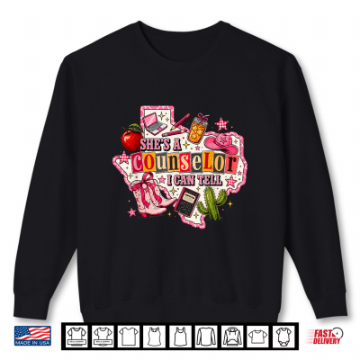 Sweatshirt Shes A Counselor I Can Tell Retro Western Design Shirt