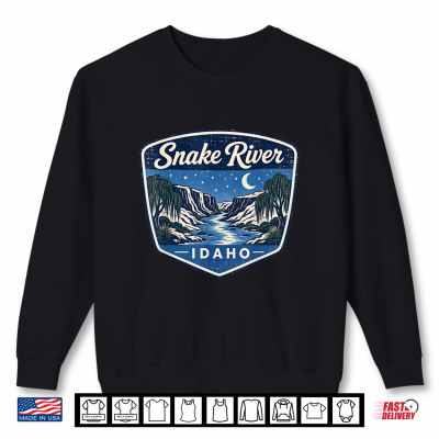 Sweatshirt Snake River Idaho River Nature Landscape Outdoor Adventure Shirt