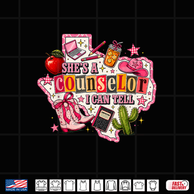 Design Shes A Counselor I Can Tell Retro Western Design Shirt