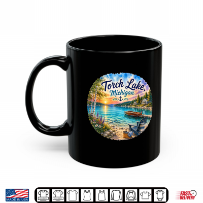 Mug Torch Lake Michigan MI Caribbean Paradise Sandbar Shirt