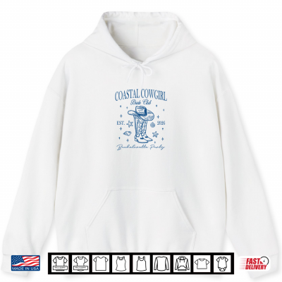 Hoodie Coastal Cowgirl Bride Club 2026 Beach Bachelorette Party Shirt
