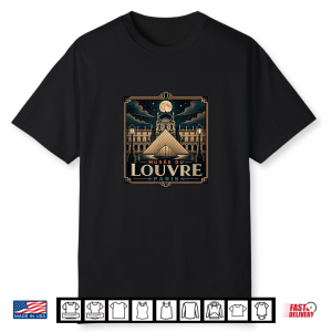 Musée Du Louvre Paris France Full Moon Shirt