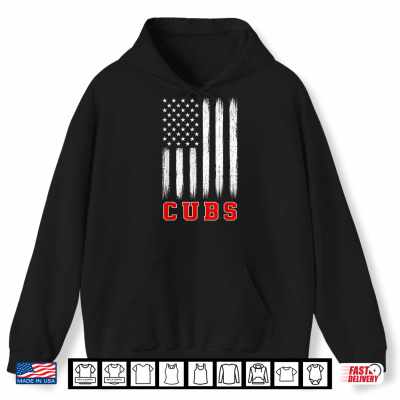 Hoodie Retro Cubs Last Name Pride Cubs Name American Vintage Style Shirt