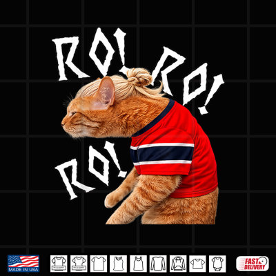 Design Ro Ro Ro Norway Norwegian Cat El Michi Funny Meme Shirt