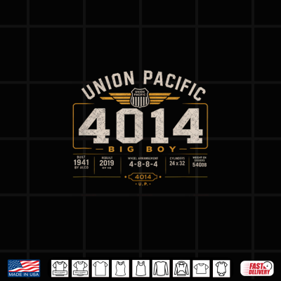 Design Big Boy 4014 Steam Train Vintage Railroad Shirt