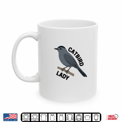 Funny Cute Catbird Lady Shirt 3 Mug Funny Cute Catbird Lady Shirt