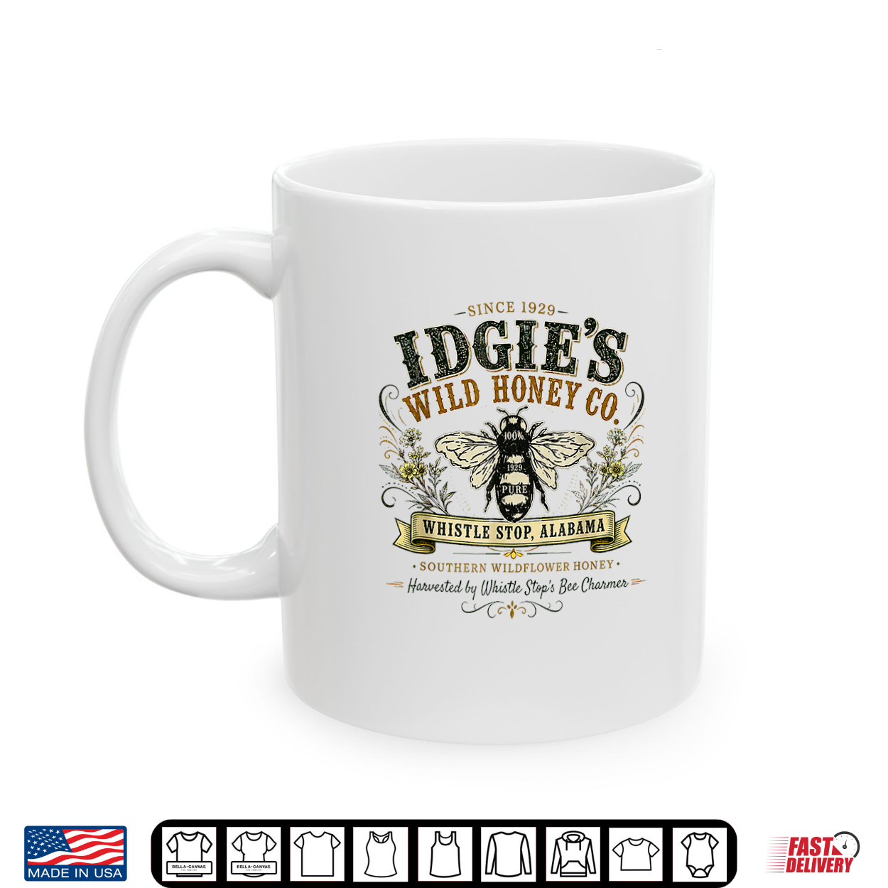 Idgie’S Wild Honey Co Southern Whistle Stop Café Vintage Shirt Idgie’S Wild Honey Co Southern Whistle Stop Café Vintage Shirt
