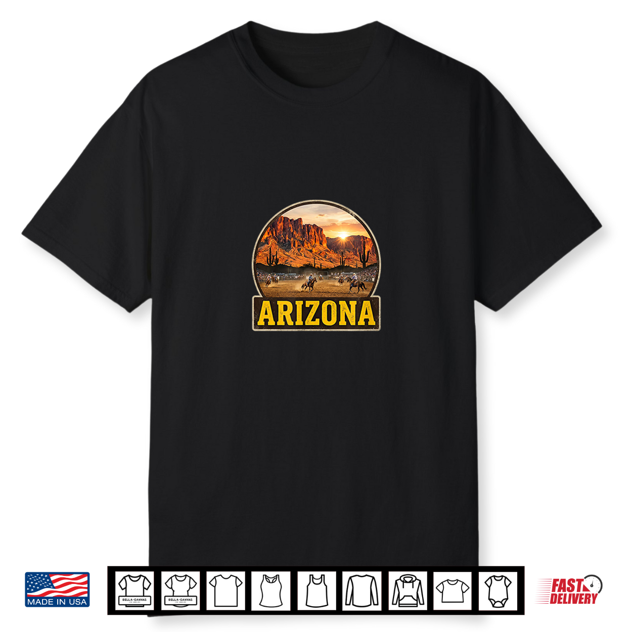 Arizona Red Rock Mountain Rodeo Shirt Arizona Red Rock Mountain Rodeo Shirt
