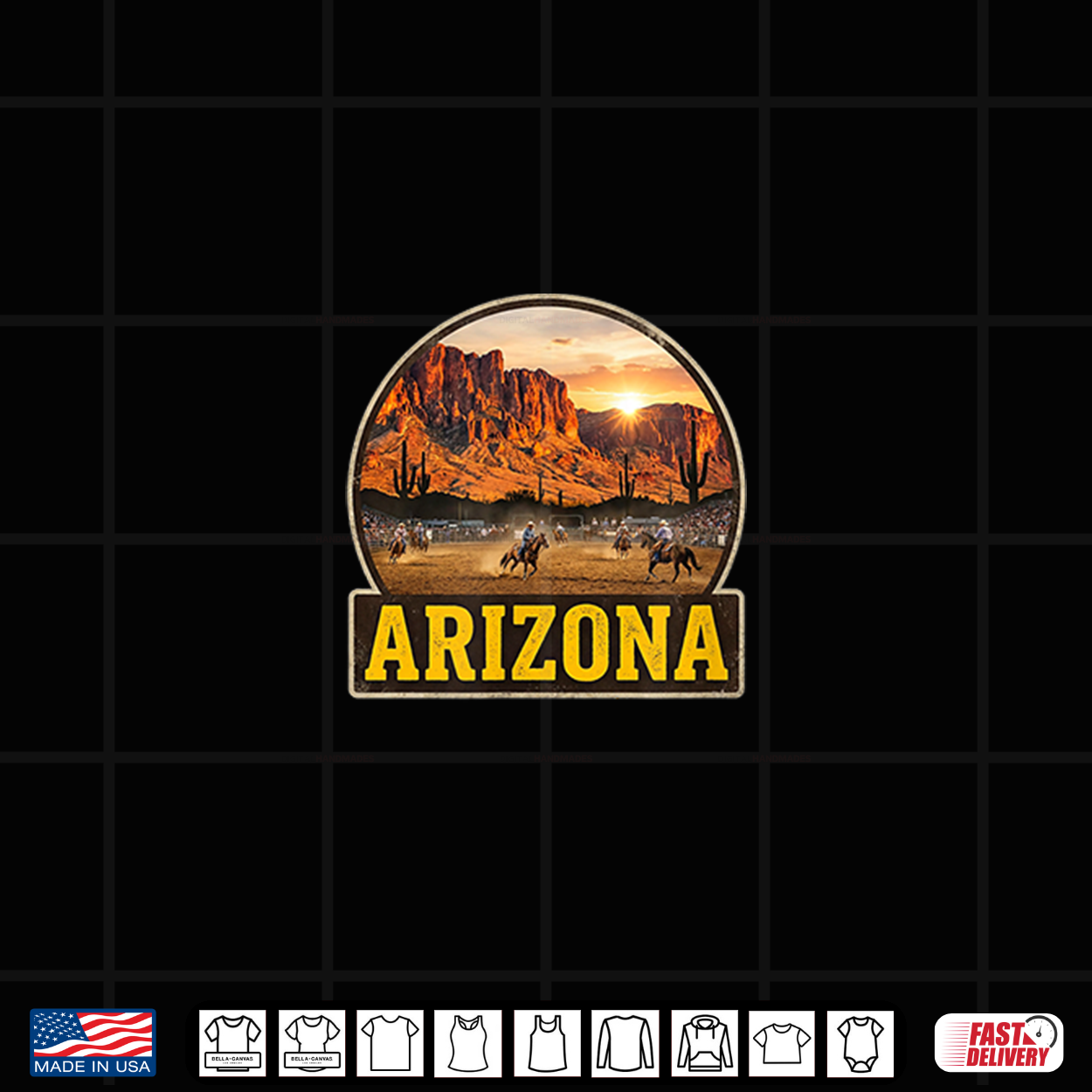 Arizona Red Rock Mountain Rodeo Shirt Arizona Red Rock Mountain Rodeo Shirt
