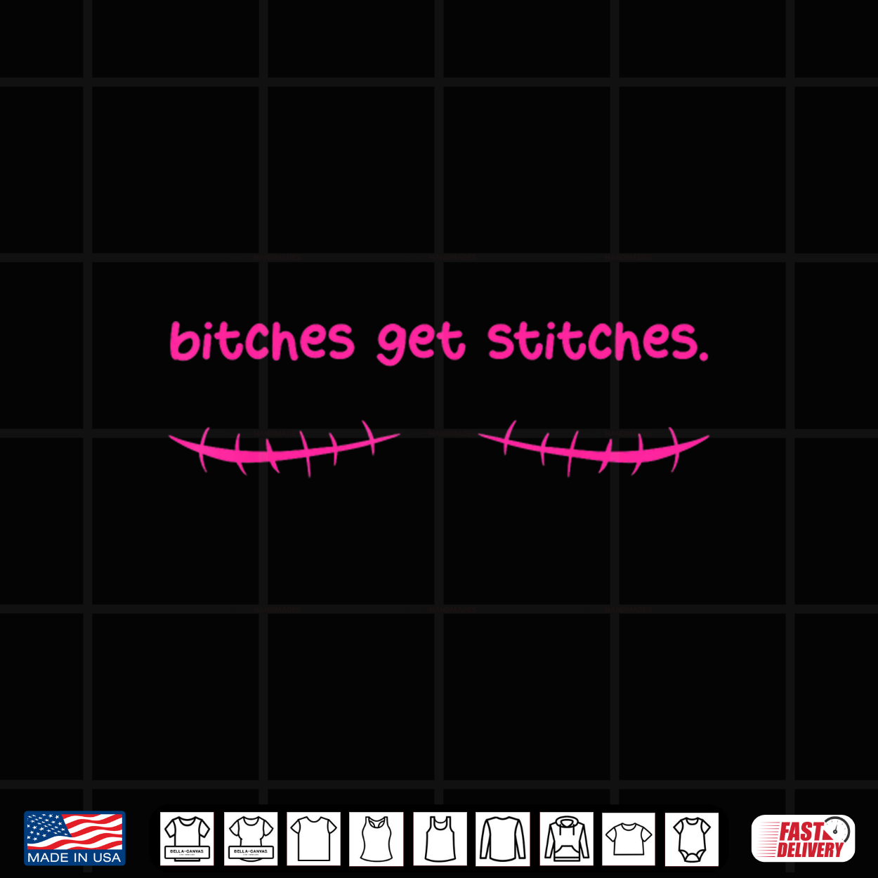 Bitches Get Stitches Funny Breast Cancer Halloween Costume Shirt Bitches Get Stitches Funny Breast Cancer Halloween Costume Shirt