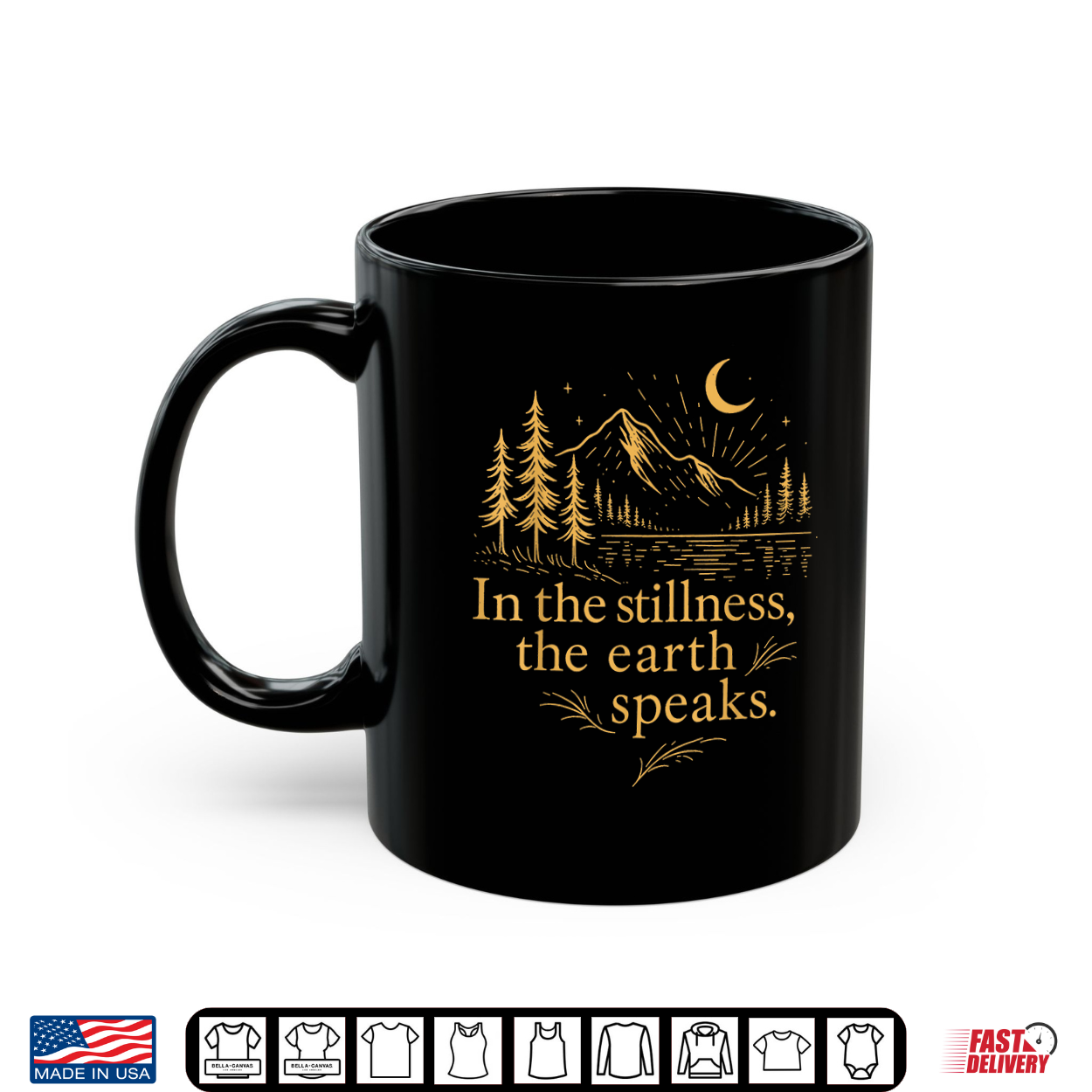 In The Stillness The Earth Speaks Mountain Graphic Shirt In The Stillness The Earth Speaks Mountain Graphic Shirt