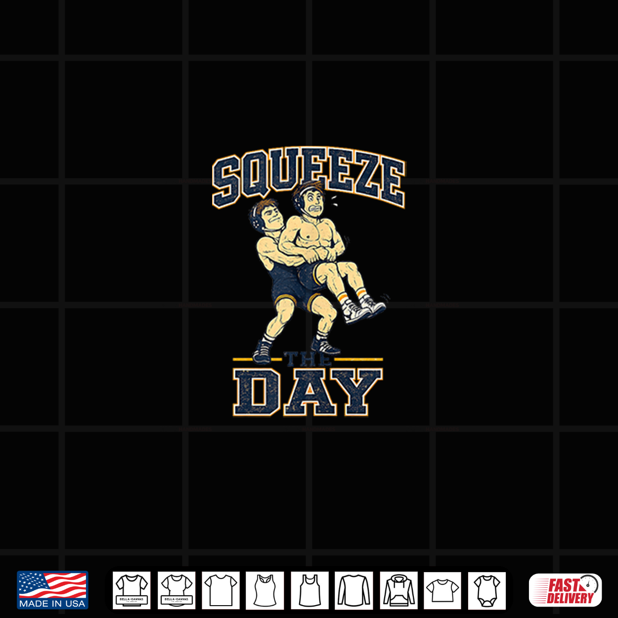 Squeeze The Day Seize The Day Wrestling Grappling Shirt Squeeze The Day Seize The Day Wrestling Grappling Shirt