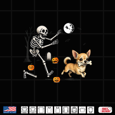 Funny Chihuahua Steals Skeleton Bone Halloween Dog Lover Shirt 1 Design Funny Chihuahua Steals Skeleton Bone Halloween Dog Lover Shirt