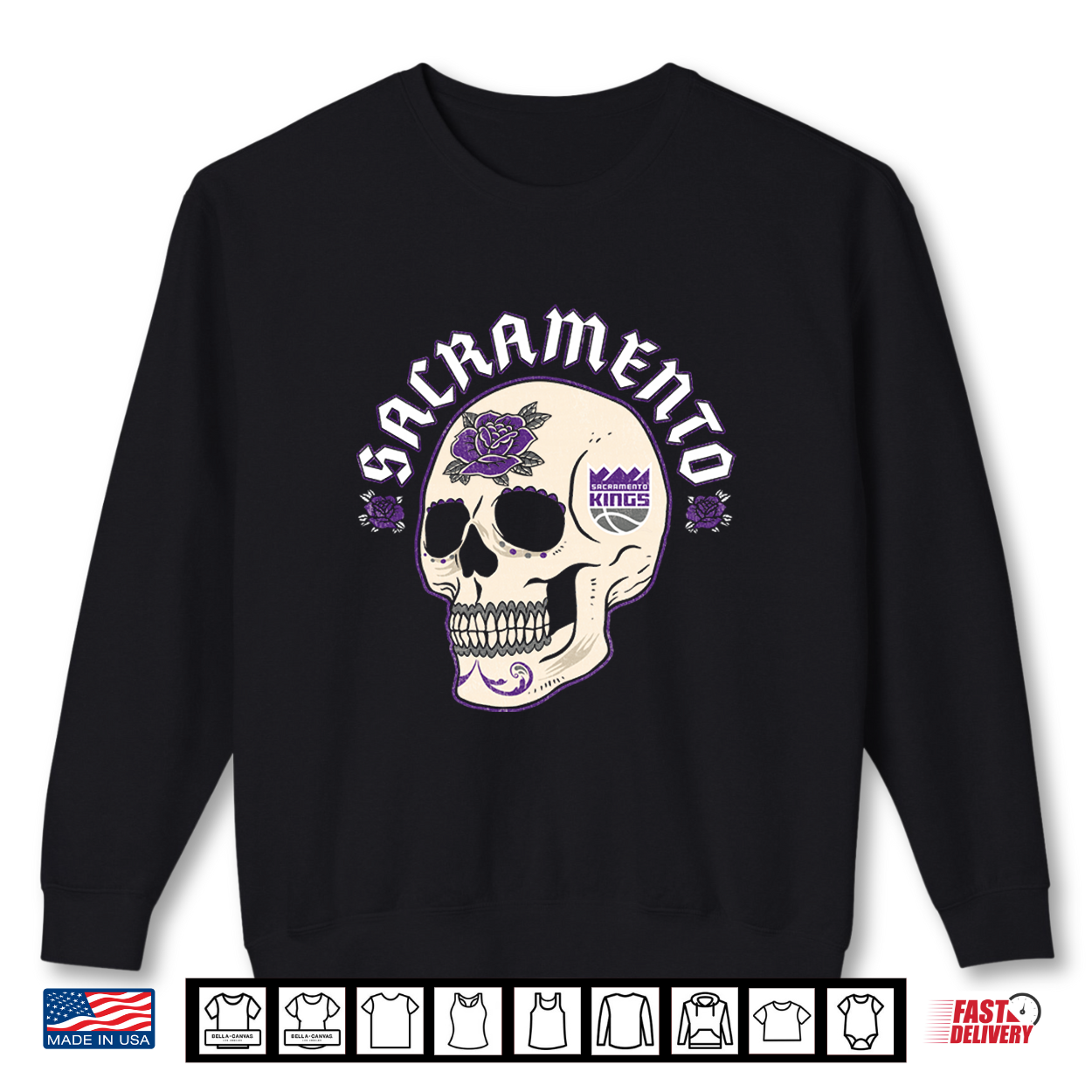 Nba Sacramento Kings Halloween Skull Shirt Nba Sacramento Kings Halloween Skull Shirt