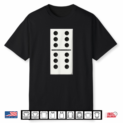 Six Six Dominoes Halloween Costume Domino Game Shirt
