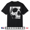Skull Grunge Black White Art Graphic For Men Women Halloween Shirt