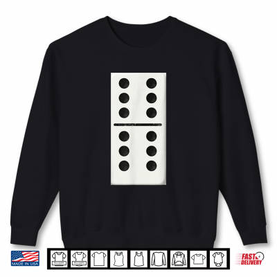 Sweatshirt Six Six Dominoes Halloween Costume Domino Game Shirt