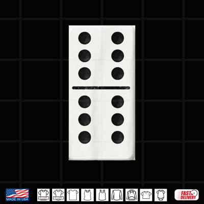 Design Six Six Dominoes Halloween Costume Domino Game Shirt